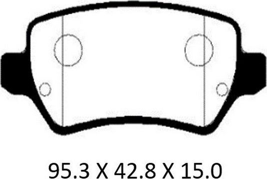 Тормозные колодки Patron. Артикул PBP1521KOR