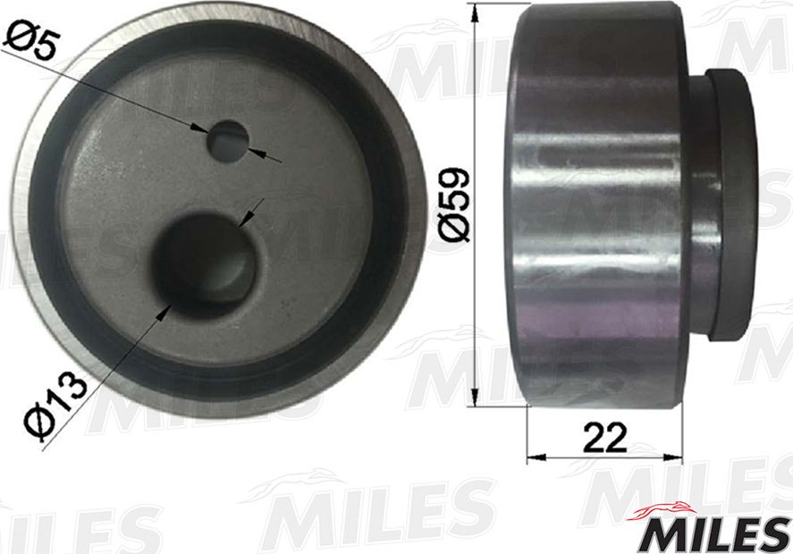 Натяжной ролик (натяжитель) ремня ГРМ Miles. Артикул AG02039