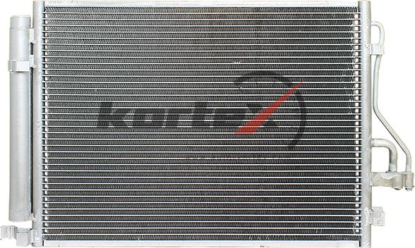 Радиатор кондиционера с ресивером Kia Sportage III/Hyundai iX35 (10-) D (тип Doo (Kortex). Артикул KRD2173