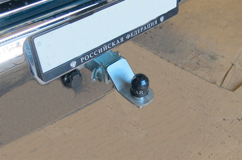 Фаркоп оцинкованный ZincaR под американский квадрат для Baic BJ40 2019-2026. Артикул ZB201E