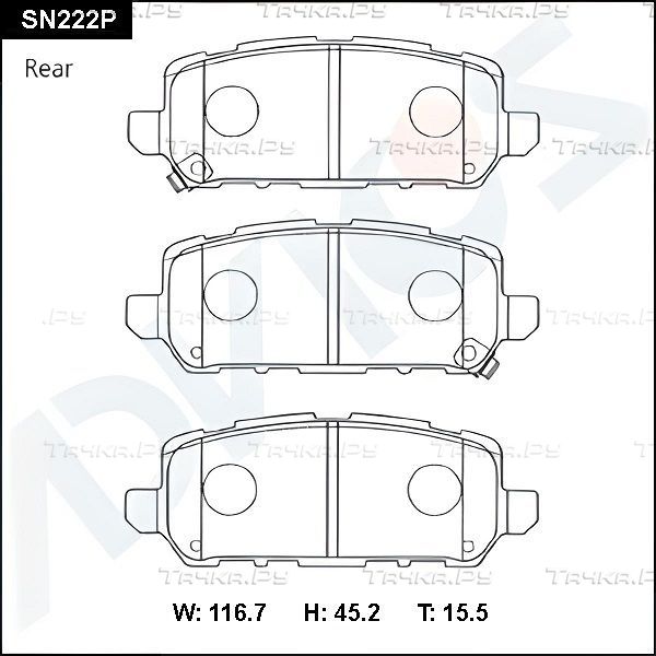 Тормозные колодки Advics. Артикул SN222P