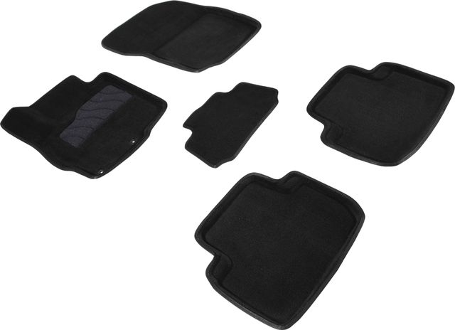 Комплект ковриков Seintex 3D ворсовые для салона и багажника Mitsubishi Eclipse Cross 2017-2026 ЧЕРНЫЕ. Артикул 91335