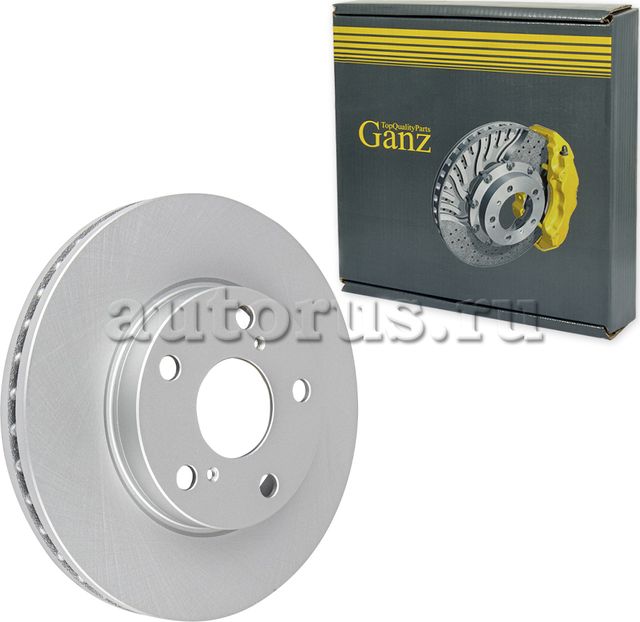 Диск тормозной передний с покрытием (Ganz). Артикул GIJ06138