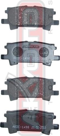 Тормозные колодки Akyoto Packing AKYOTO. Артикул AKDC-1498