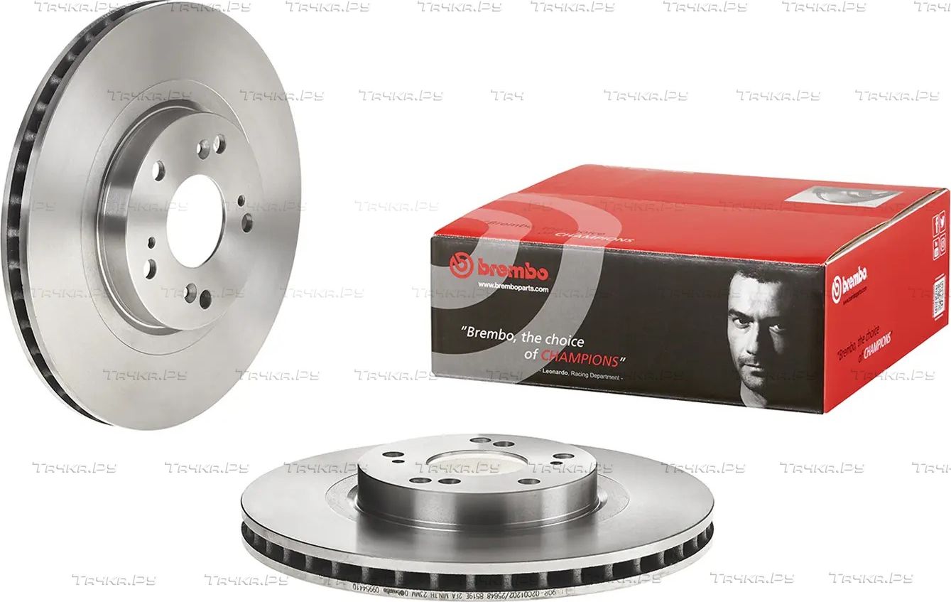Тормозной диск Brembo передний для Honda Civic VII 2001-2005. Артикул 09.9544.10