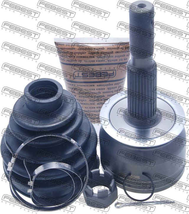 Шрус наружный (граната) Febest передний для Nissan Navara D40 2006-2015. Артикул 0210-D40B