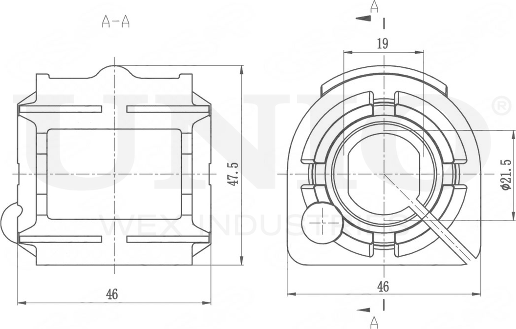 Втулка стабилизатора (Unio). Артикул RMP-10052