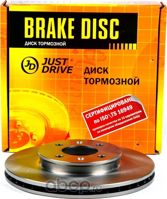 Диск тормозной передний 4 отв (256x22) (Just Drive). Артикул JBD0129