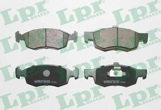 Тормозные колодки LPR. Артикул 05P1654