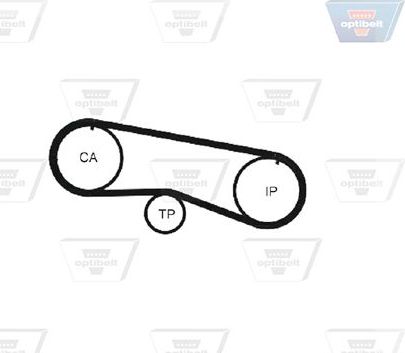 Ремень ГРМ Optibelt Optibelt-ZRK для Nissan Cherry IV (N12) 1982-1986. Артикул ZRK 1300