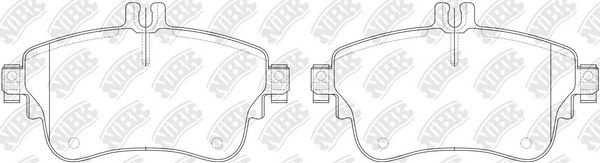 Тормозные колодки NiBK. Артикул PN31008