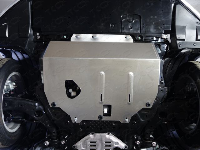 Защита алюминиевая ТСС (4 мм) для картера и КПП Mazda CX-9 II  2016-2024. Артикул ZKTCC00015
