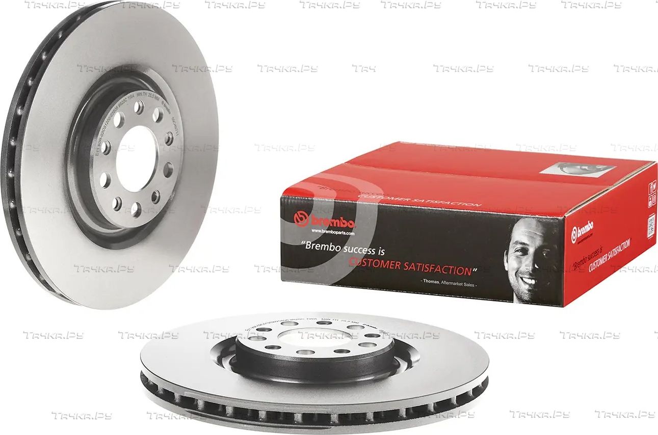 Тормозной диск Brembo PRIME LINE - UV Coated передний для Alfa Romeo Stelvio 2016-2026. Артикул 09.C497.11