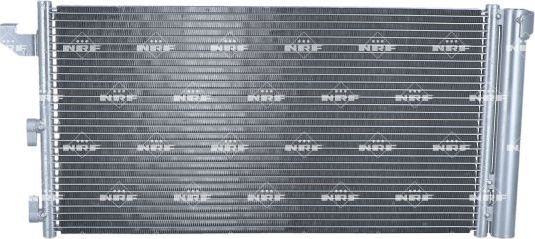 Радиатор кондиционера (конденсатор) NRF (алюминий) для Fiat Panda II 2003-2013. Артикул 35883