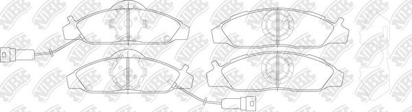 Тормозные колодки NiBK. Артикул PN0145W