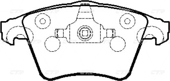 Колодки тормозные (CTR). Артикул GK1294