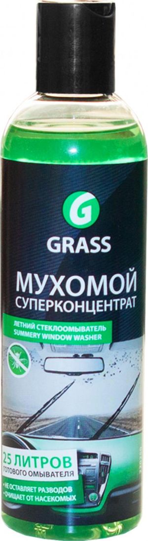 Концентрат летнего стеклоомывателя Grass Мухомой Суперконцентрат, 250мл. Артикул 110104