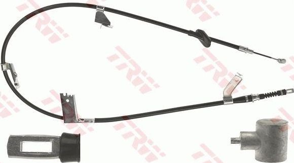 Трос ручника (тросик ручного тормоза) TRW левый для Suzuki Swift III 2006-2011. Артикул GCH474