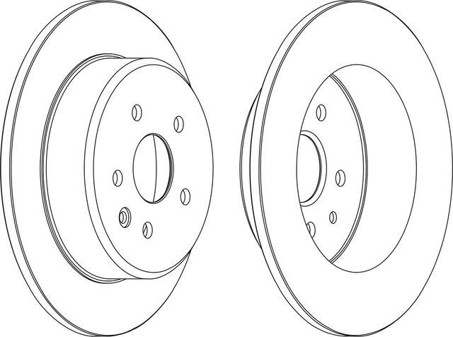 Тормозной диск Ferodo Premier задний для Lexus GS II 1997-2004. Артикул DDF1499C