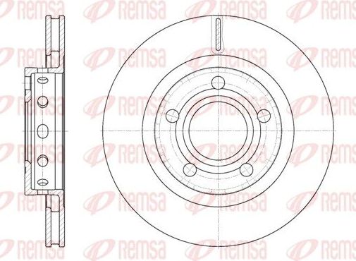 Тормозной диск Remsa. Артикул 6822.10