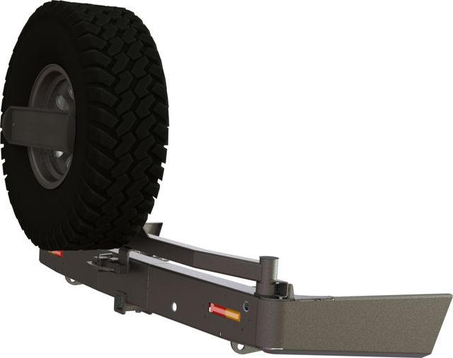 Бампер силовой STC задний для Toyota Land Cruiser 200 2008-2015 с квадратом под фаркоп, кронштейном крепления запасного колеса по центру , кронштейном крепления гос номера и дублирующими фонарями. Артикул STC-TLC200/08-BR-C1-L1