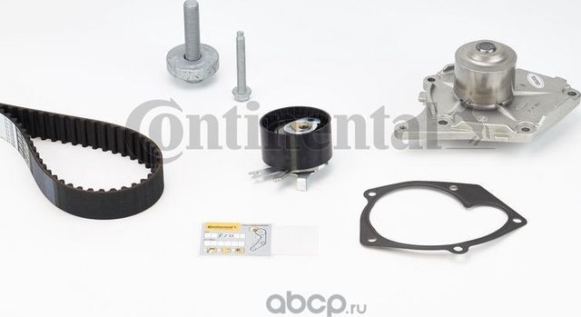 Комплект ГРМ с помпой RENAULT Megane II K9K индекс 728-729Continental (VDO). Артикул CT1035WP2