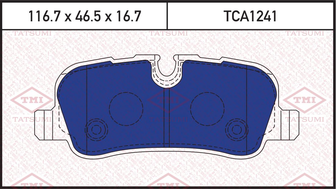 Колодки тормозные LAND ROVER DISCOVERY/RANGE ROVER/RANGE ROVER SPORT 05- задн. (Tatsumi). Артикул TCA1241