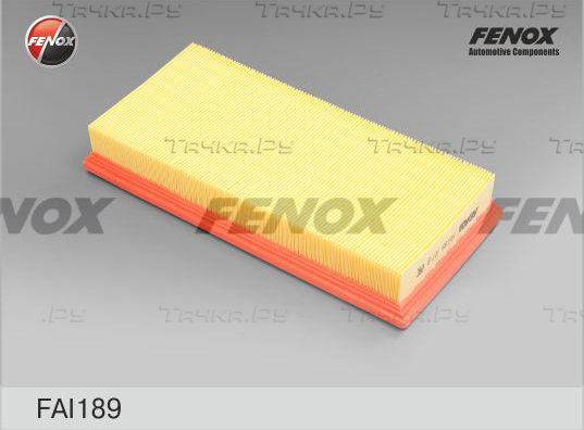 Воздушный фильтр Fenox для Toyota Corolla E80 1983-1989. Артикул FAI189