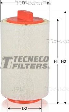 Воздушный фильтр  Tecneco Filters для MINI Coupe R58 2010-2015. Артикул AR1287S