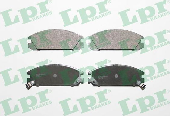 Тормозные колодки LPR передние для Honda Integra I 1986-1989. Артикул 05P073