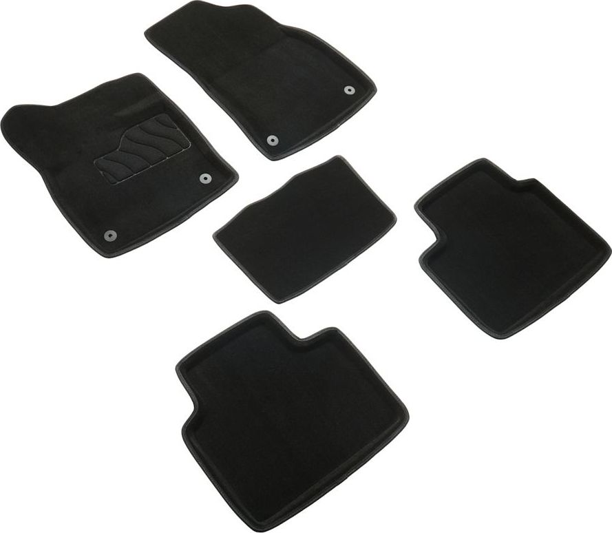 Коврики Seintex 3D ворсовые для салона Geely Atlas II 4WD 2023-2026 ЧЕРНЫЕ. Артикул 317461