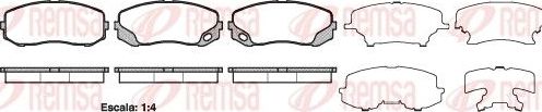 Тормозные колодки Remsa. Артикул 1405.00