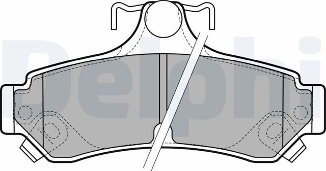 Тормозные колодки Delphi (Low-Metallic) задние для Toyota Camry 40 (V40, XV40) 2006-2014. Артикул LP2700