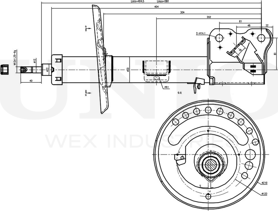 Амортизатор подвески (Unio). Артикул SAB-10240