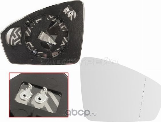 Полотно зеркала VW TIGUAN 16- RH асферическое с об (SAT). Артикул ST1210020