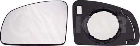 Зеркальное стекло бокового зеркала Alkar левое для Opel Meriva A 2003-2010. Артикул 6401752