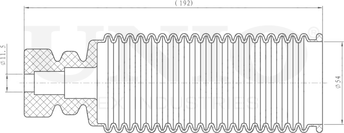 Пыльник амортизатора (Unio). Артикул DUC-10035