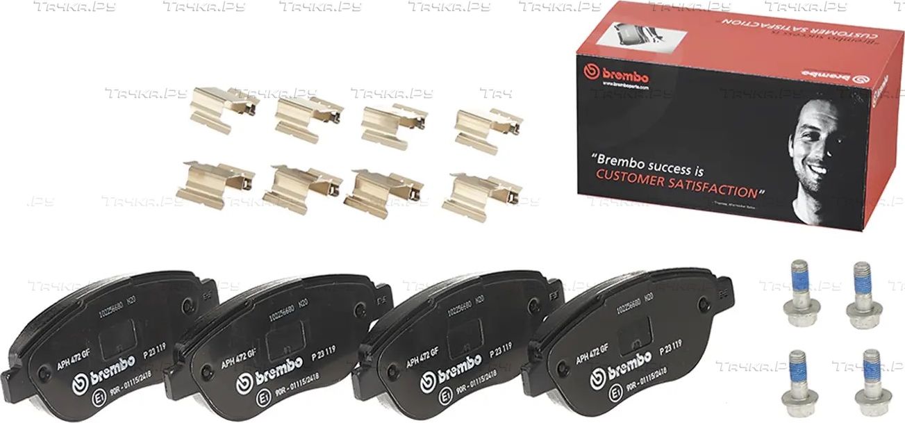 Тормозные колодки Brembo PRIME LINE передние для Fiat Doblo I 2001-2015. Артикул P 23 119