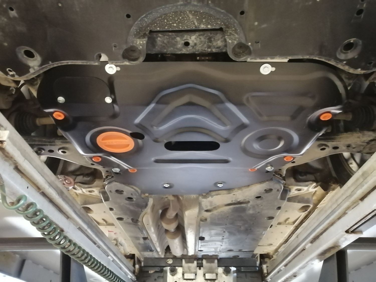 Защита Alfeco для картера и КПП Toyota Highlander IV (XU70) 2019-2026. Артикул ALF.24.116