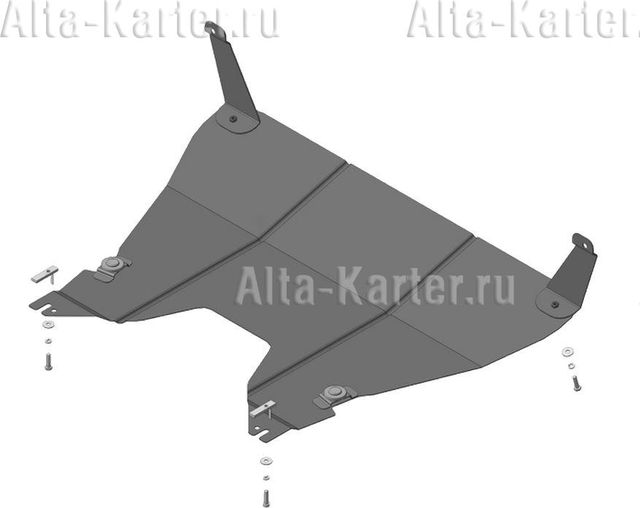 Защита Мотодор для двигателя и КПП Ford Fiesta VI хэтчбек 2008-2019. Артикул 60704