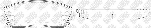 Тормозные колодки NiBK передние для Dodge Challenger III 2008-2026. Артикул PN0423