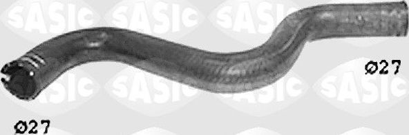 Патрубок системы охлаждения (радиатора) Sasic правый верхний для Fiat Punto I 1993-2000. Артикул SWH6643