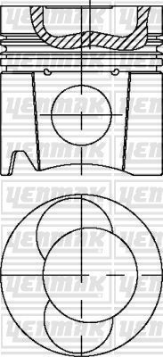 Поршневая група Yenmak для MAN L2000 1993-2007. Артикул 31-03592-000