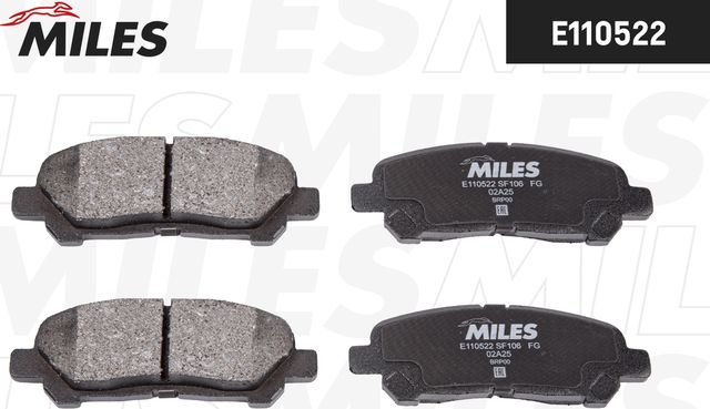 Тормозные колодки Miles (Semi-Metallic). Артикул E110522