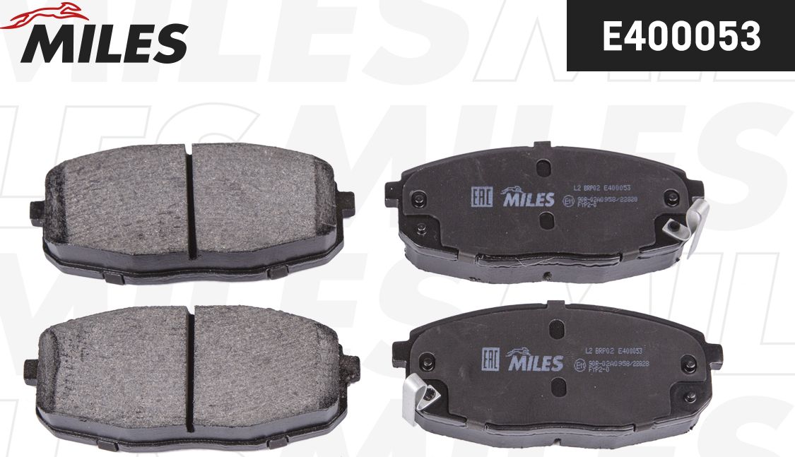 Тормозные колодки Miles (Low-Metallic). Артикул E400053