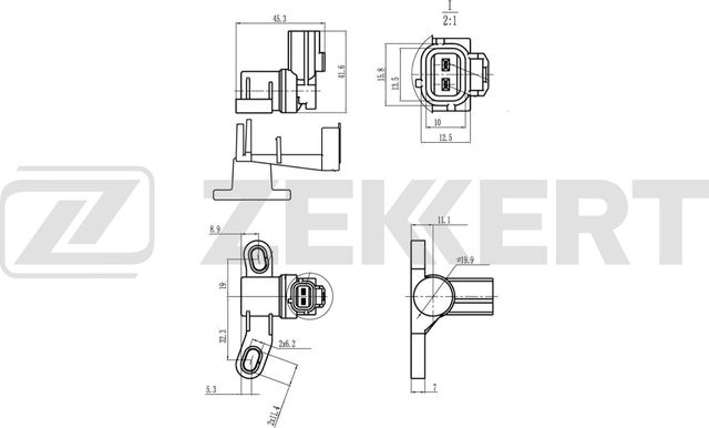 Датчик положения коленвала Zekkert. Артикул SE-4113