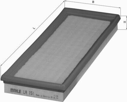 Салонный фильтр Mahle для Volvo  1996-2000. Артикул LA 151