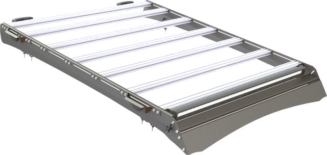 Экспедиционный багажник STC для Toyota Hilux VII 2005-2015 шторка, дальний, рабочий и задний свет. Артикул STC-THIL/04-TR1-L1L2L3