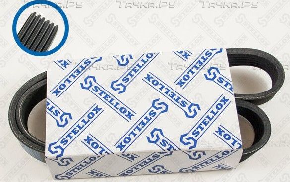 Приводной ремень поликлиновой Stellox (EPDM (Этилен-пропиленовый каучук)) для Volkswagen Caddy II 1995-2004. Артикул 06-00906-SX