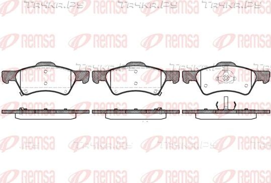 Тормозные колодки Remsa передние для Chrysler Voyager IV 2000-2008. Артикул 0810.02